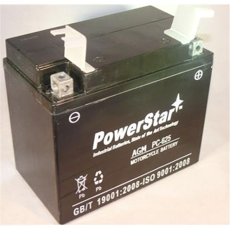 Powerstar PowerStar PS-625-19 Replacement ATX16CLBBS Specialty Powersports AGM JIS 16CL-B-BS Battery PS-625-19
